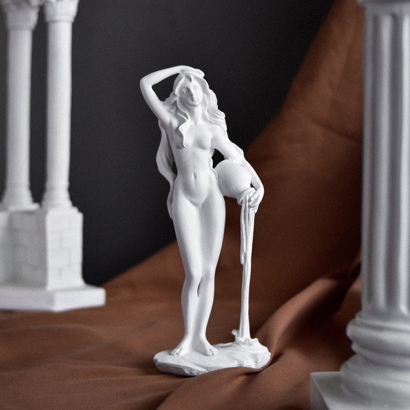 Nordic minimalist Venus statue decoration, suitable for home entryway art studio sketches, resin craft ornaments.-vidsheer