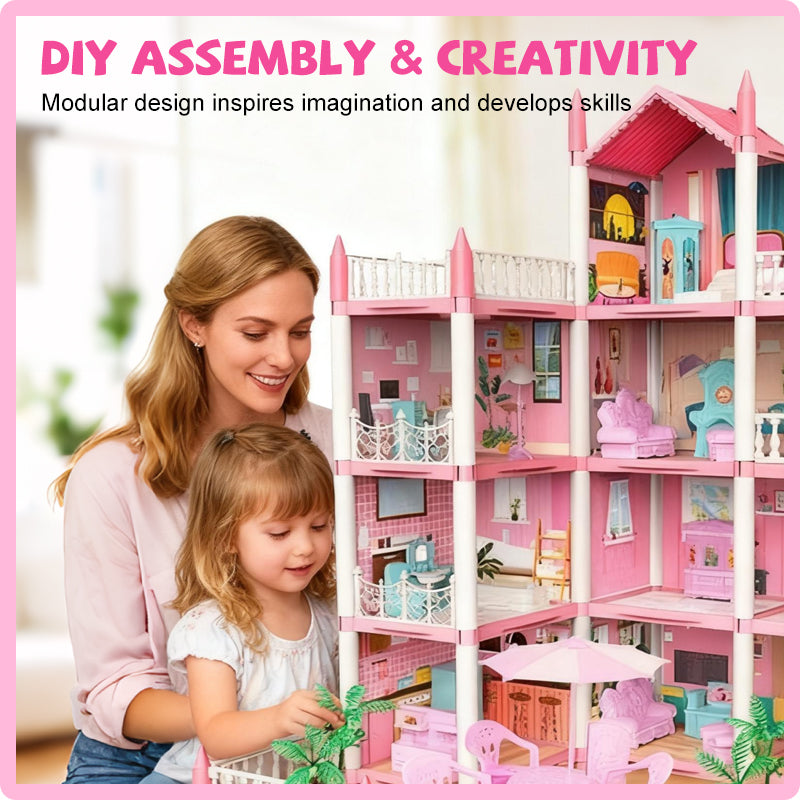 DIY Luminous Princess Castle Dollhouse