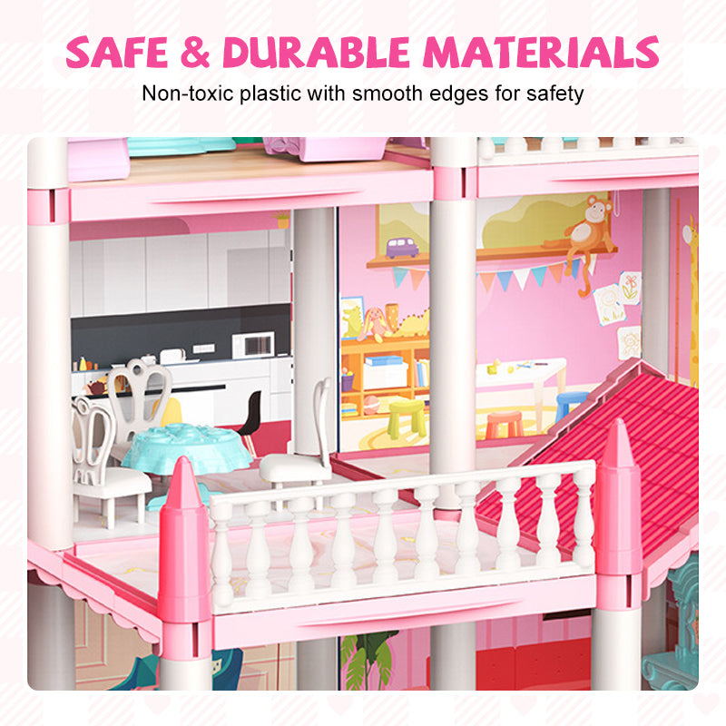 DIY Luminous Princess Castle Dollhouse