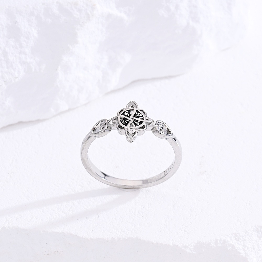 Sacred Guardian S925 Sterling Silver Celtic Witch Knot Ring