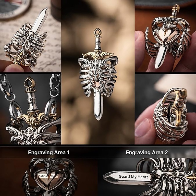Pure Mechanical Beating Heart Pendant Necklace