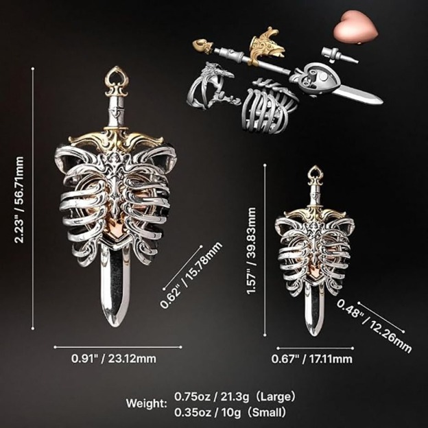 Pure Mechanical Beating Heart Pendant Necklace