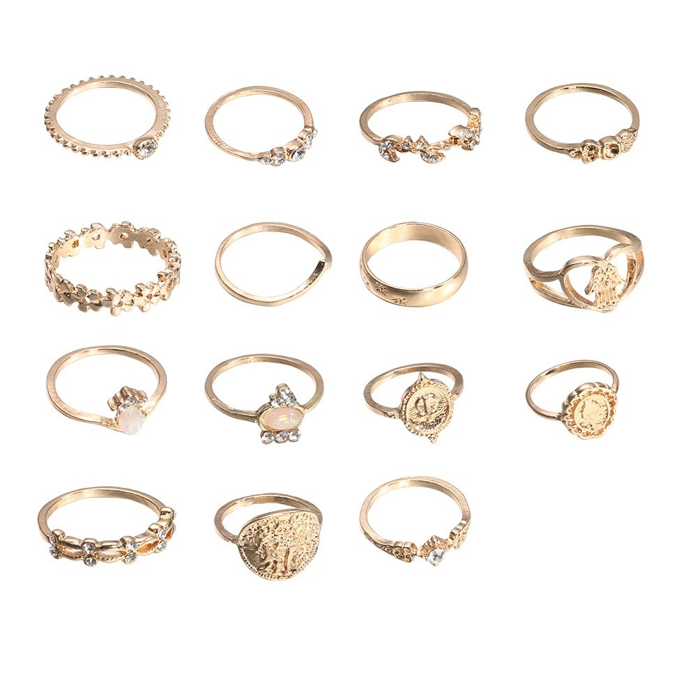 Mystic Retro Stacking Open Ring Set