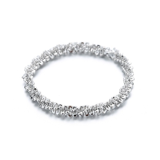 14K Gold S925 Silver Textured Soft Ring