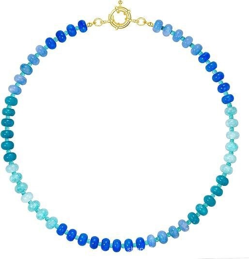 Prismatic Dream Natural Stone Gradient Rainbow Necklace