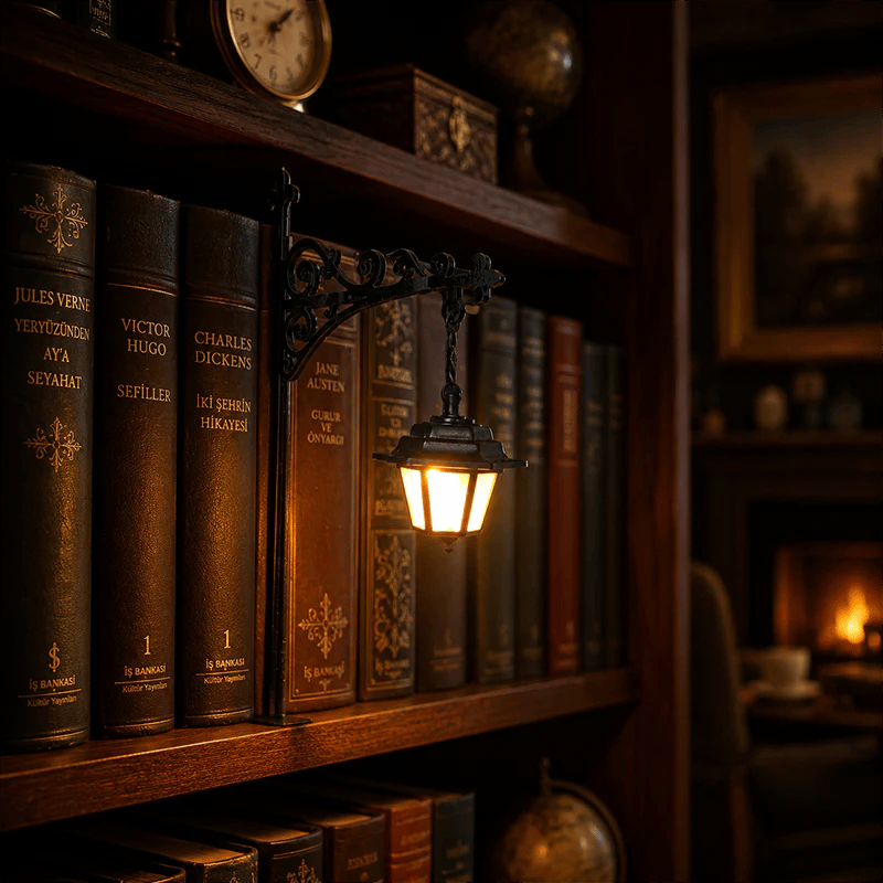 🔥 2026 Hot Sale | Ghost Bookshelf Lantern for Cozy Reading Corners 👻📚