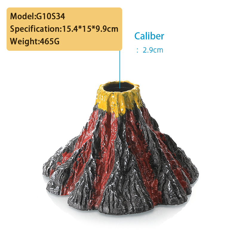 Volcano-shaped resin model (excluding oxygen pump)
