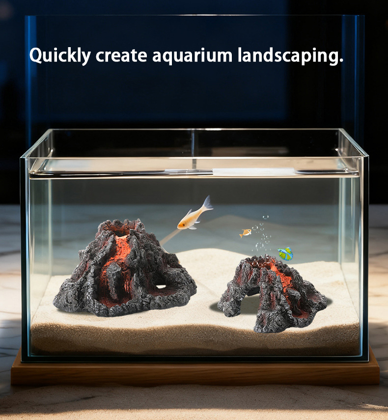Volcano-shaped resin model (excluding oxygen pump)