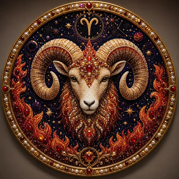 ✨ Premium 3D Pearl 12 Zodiac Signs Art Kit | Luxury Flocked Canvas with Scratch-Resistant Non-Fading Pearl Beads DIY Handmade Astrology Decor ♈🌙💎
