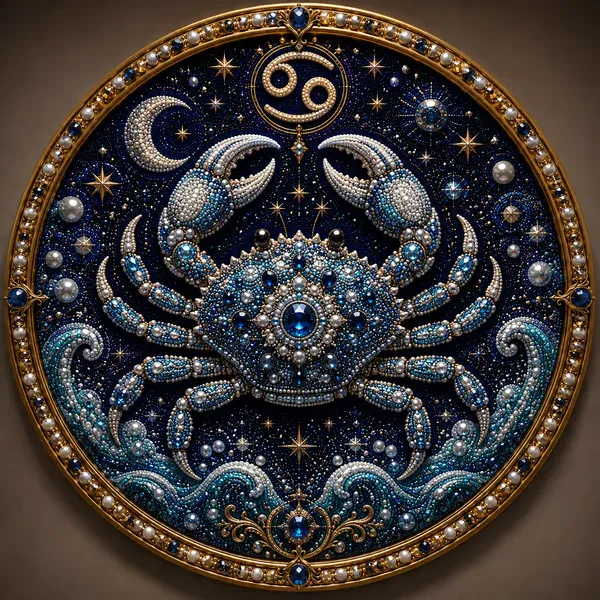 ✨ Premium 3D Pearl 12 Zodiac Signs Art Kit | Luxury Flocked Canvas with Scratch-Resistant Non-Fading Pearl Beads DIY Handmade Astrology Decor ♈🌙💎