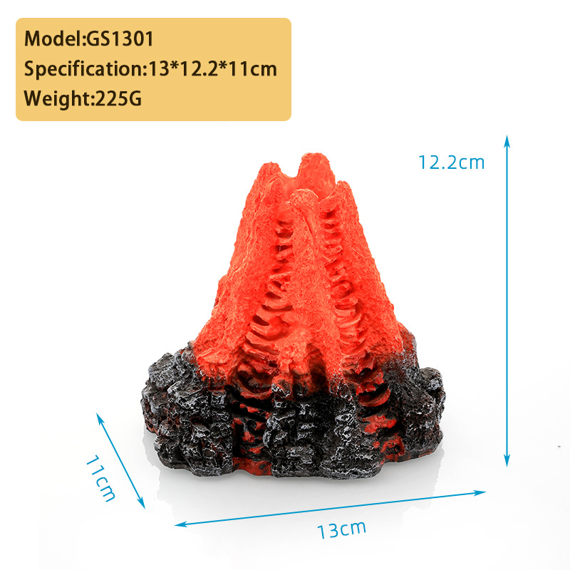 Volcano-shaped resin model (excluding oxygen pump)