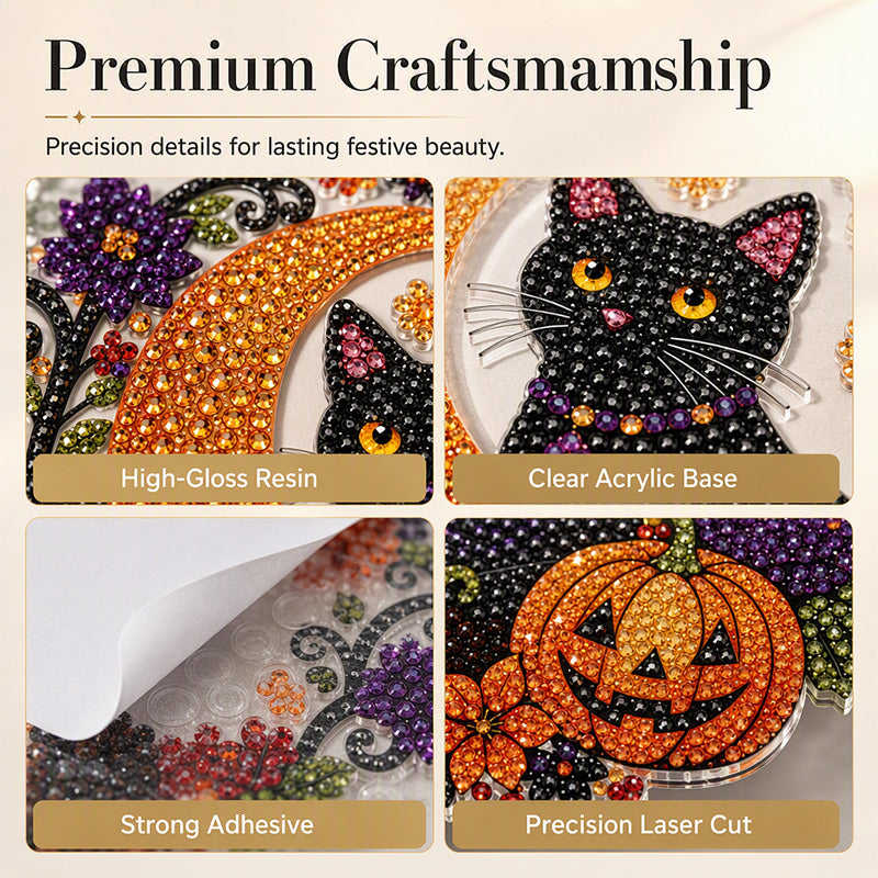 🥳 Halloween Diamond Hanging Ornament DIY Suncatche 🛡️💨