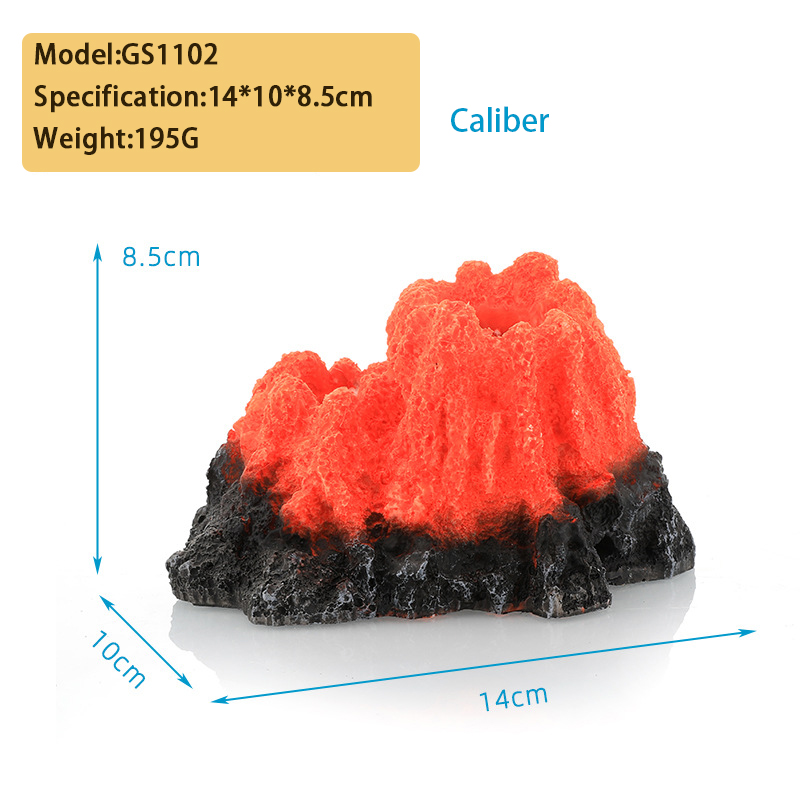 Volcano-shaped resin model (excluding oxygen pump)