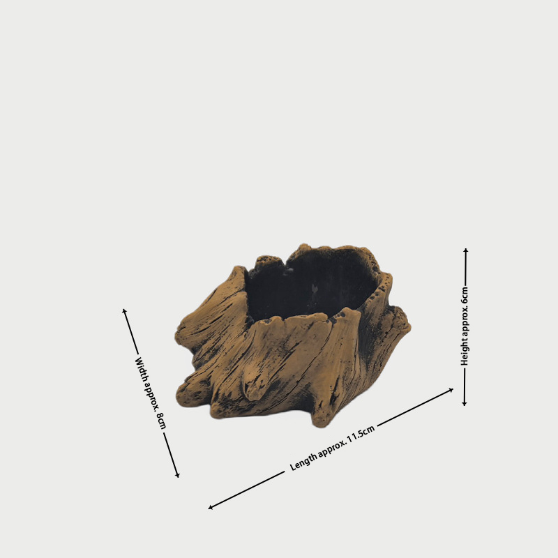 Reptile food and water bowls, driftwood-shaped landscaping bathtubs, small pet fruit puree feeding bowls-vidsheer