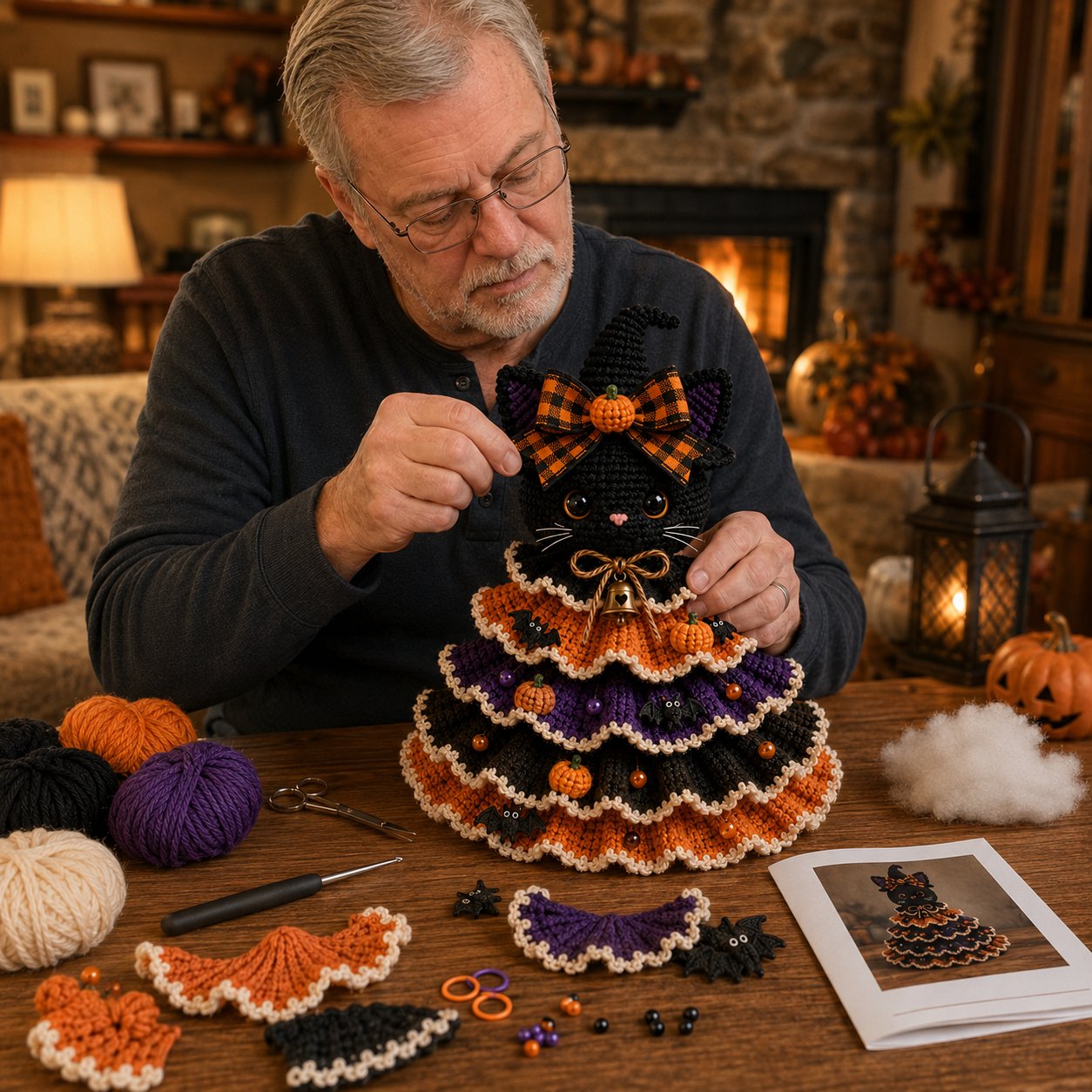 🎃 Halloween Crochet Tabletop Decor DIY Kit