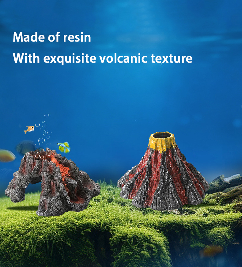 Volcano-shaped resin model (excluding oxygen pump)