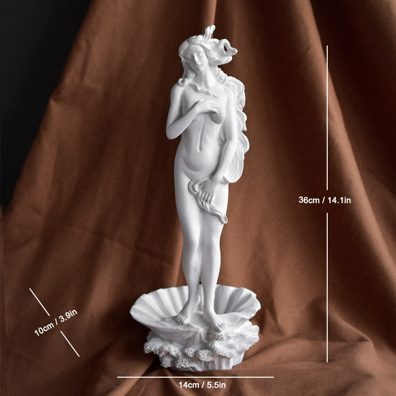 Nordic minimalist Venus statue decoration, suitable for home entryway art studio sketches, resin craft ornaments.-vidsheer