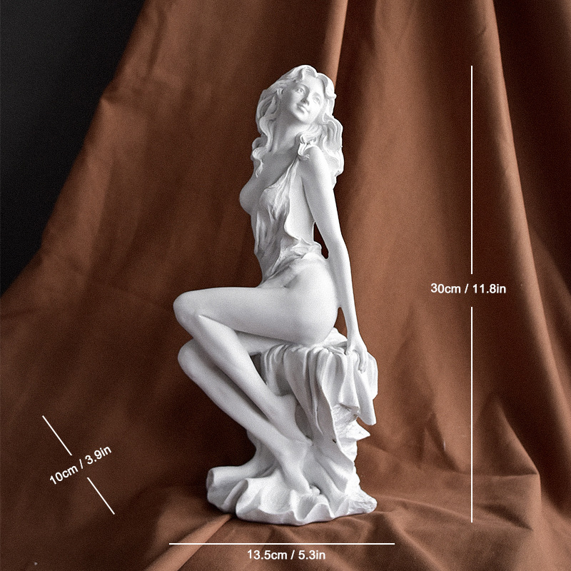 Nordic minimalist Venus statue decoration, suitable for home entryway art studio sketches, resin craft ornaments.-vidsheer
