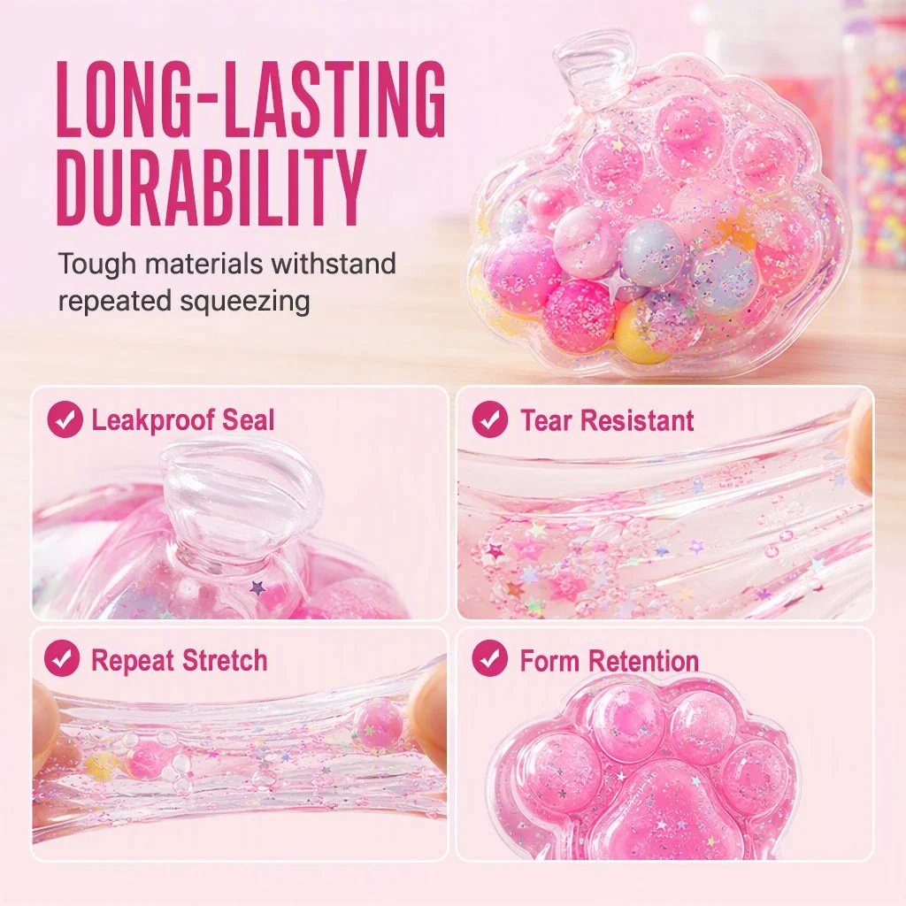 🔥 LIMITED TIME 50% OFF! DIY Fried Ice Squishy Toy Kit with Cat Claw Design for Kids – Creative Sensory Fun & Stress Relief ✨