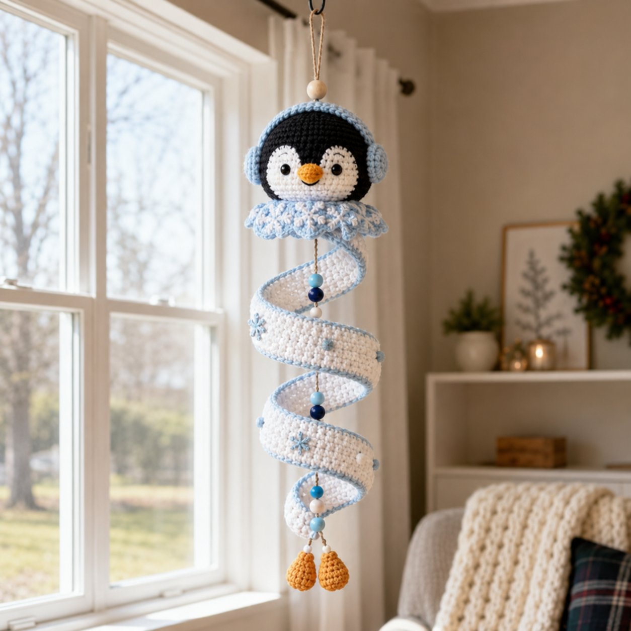 ☃️ DIY Spiral Crochet Snowman Kit