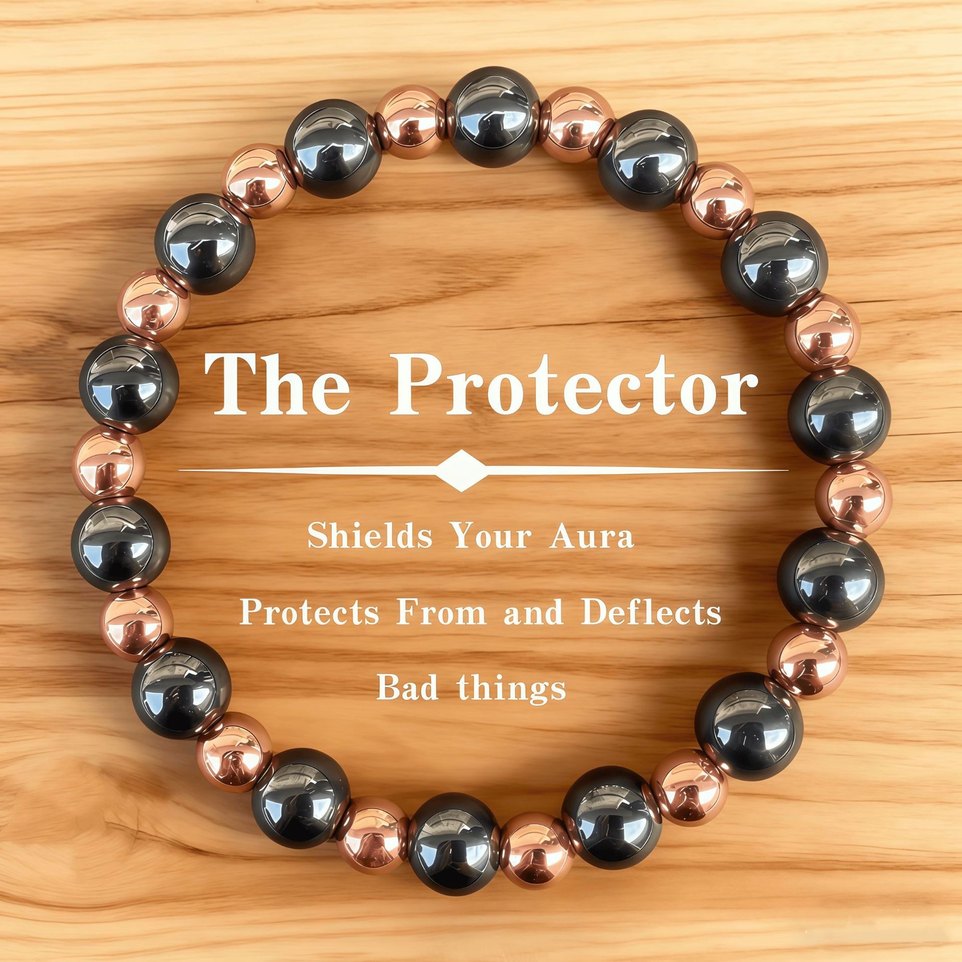 The Protector Pure Copper Hematite Energy Bracelet