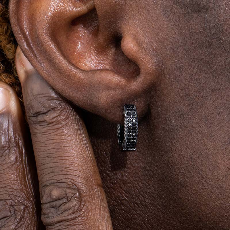 iced out jewelry wholesale Hoop Earring