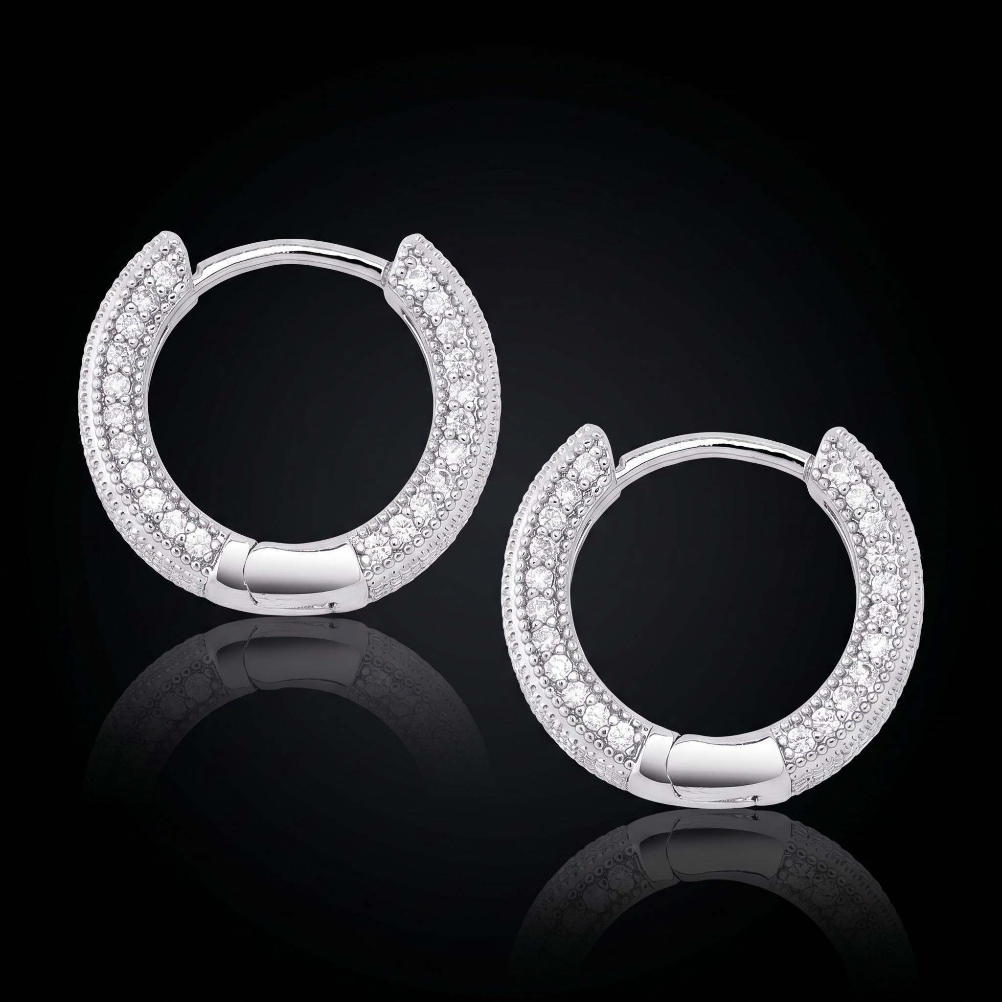 iced out jewelry wholesale Hoop Earring