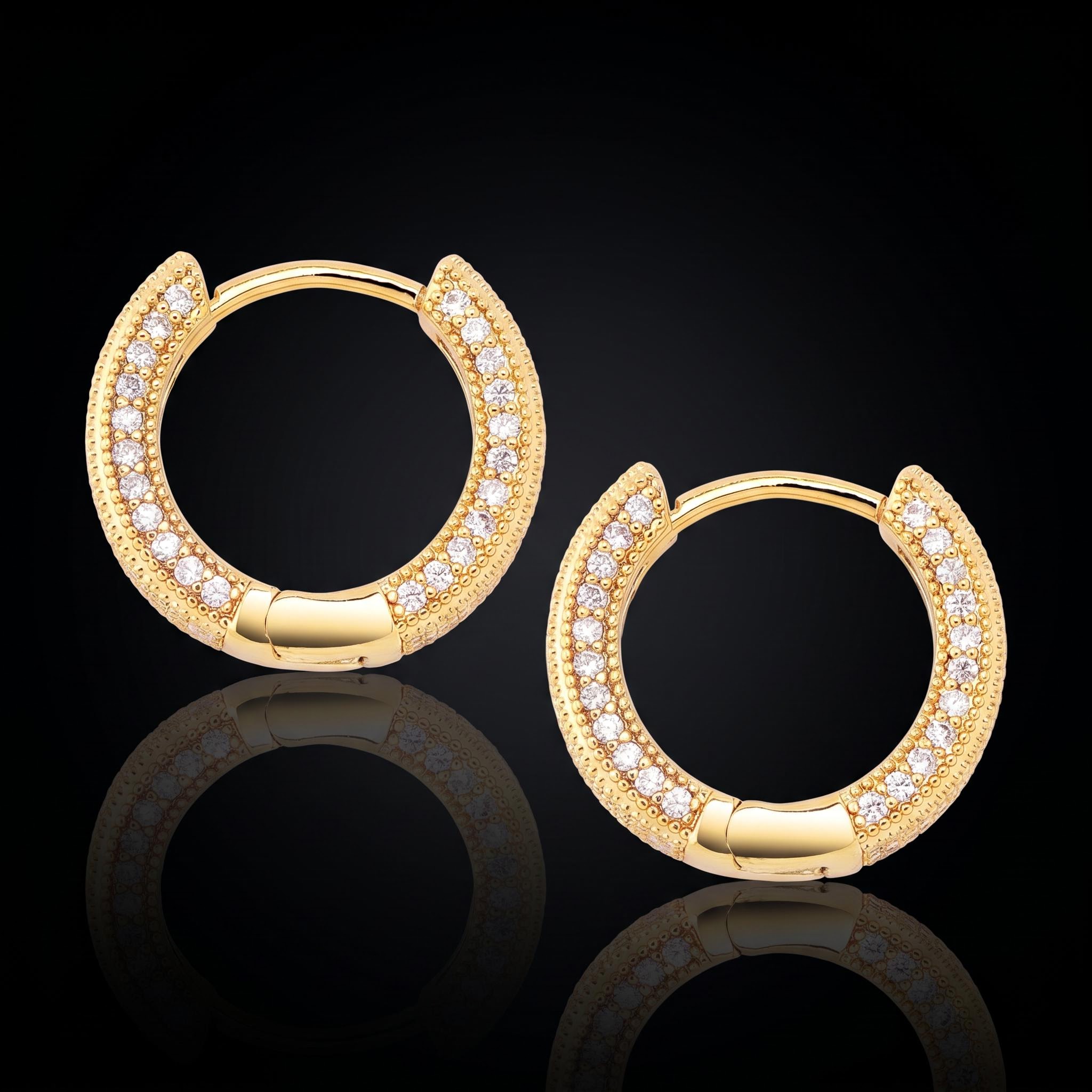 iced out jewelry wholesale Hoop Earring