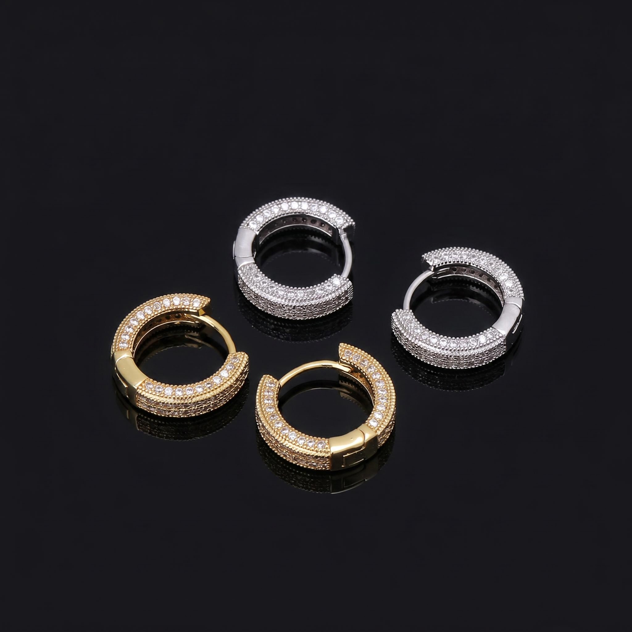 iced out jewelry wholesale Hoop Earring