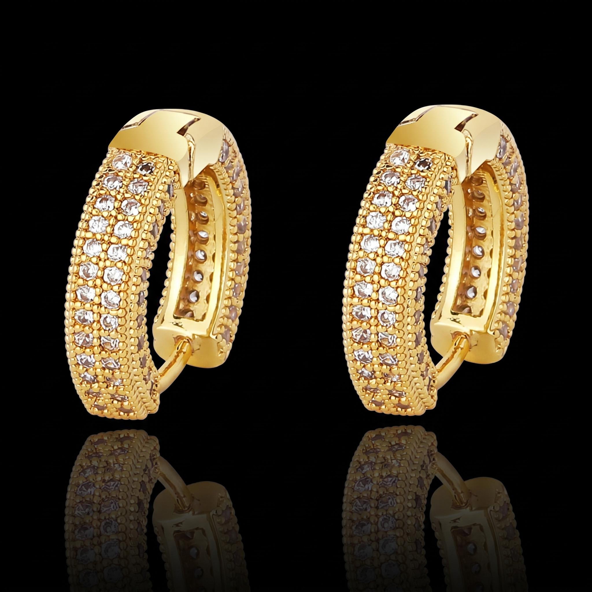 iced out jewelry wholesale Hoop Earring