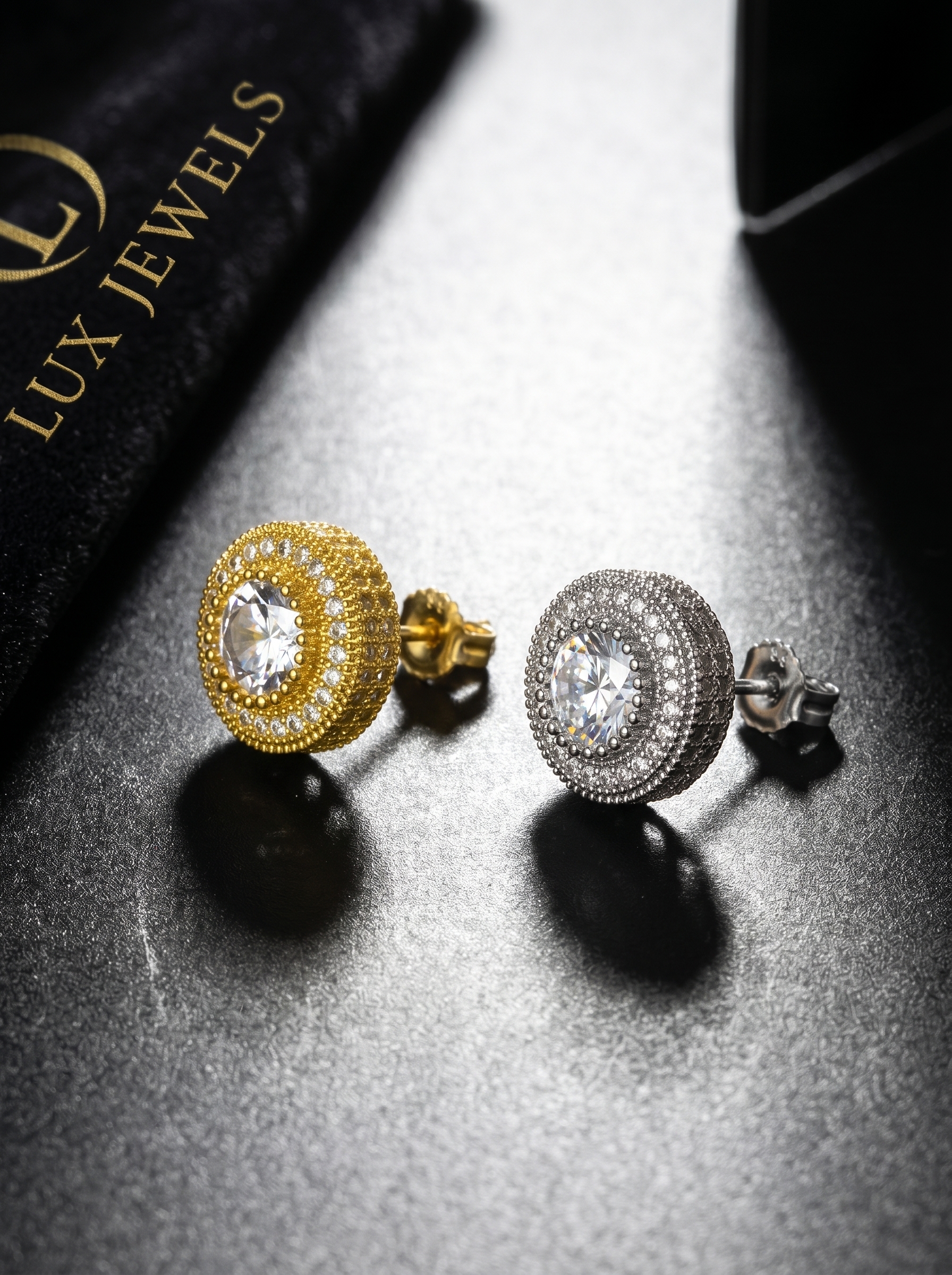 Wholesale of zircon hip-hop stud accessories E3089