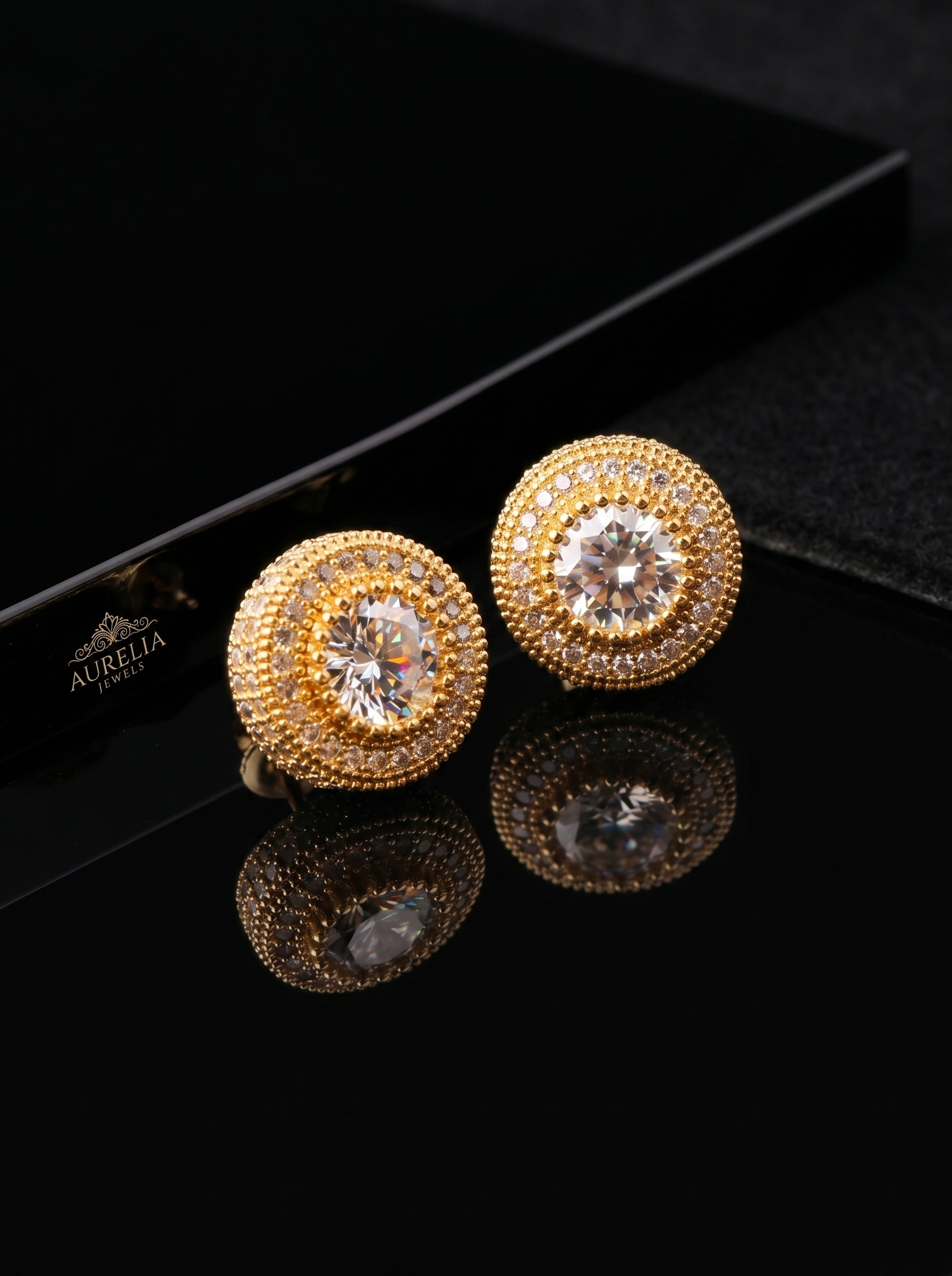 Wholesale of zircon hip-hop stud accessories E3089
