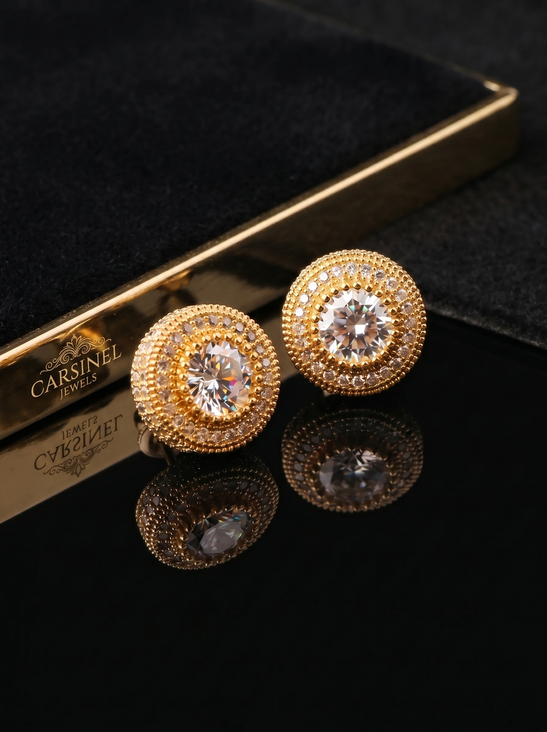 Wholesale of zircon hip-hop stud accessories E3089
