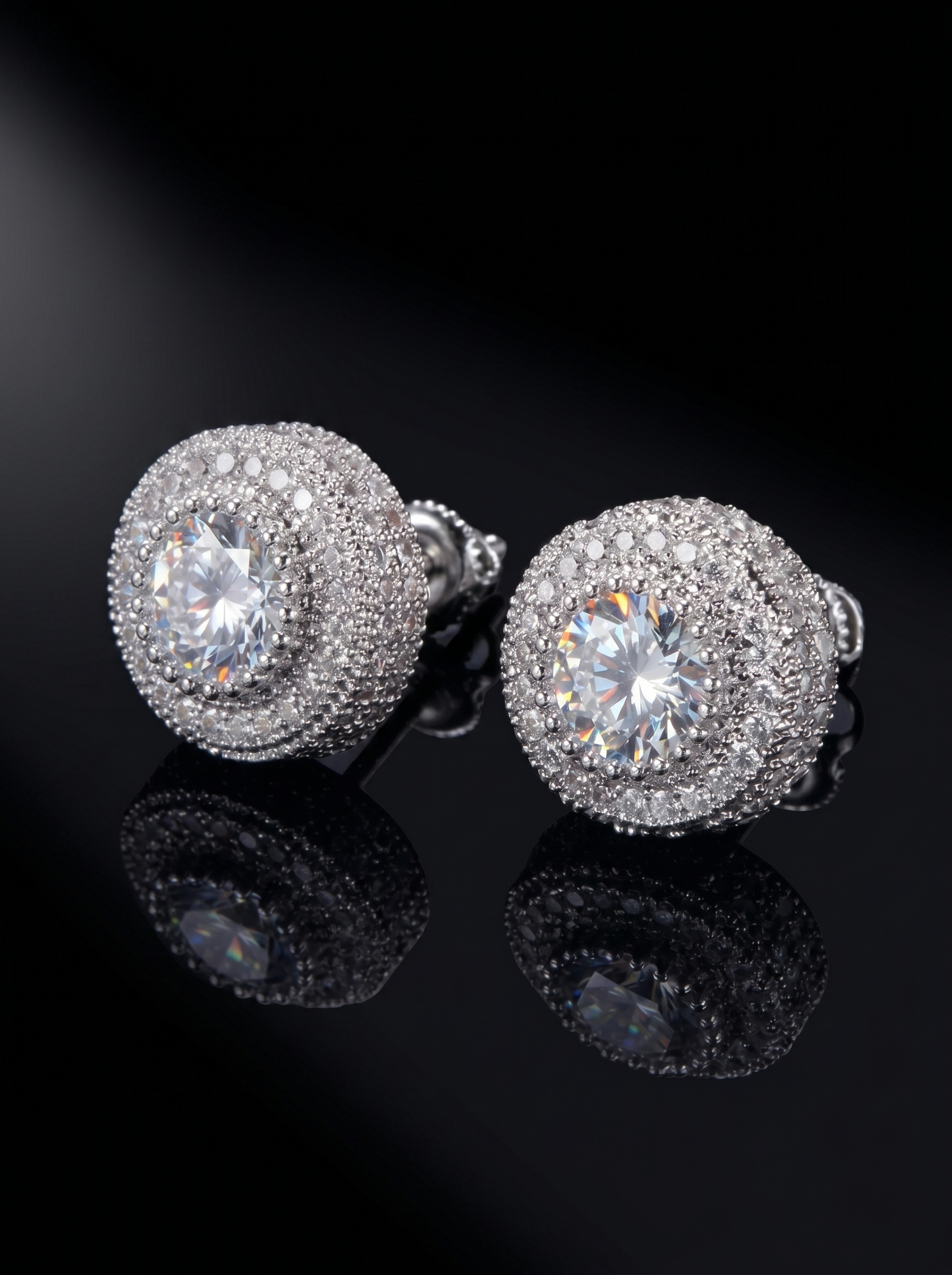 Wholesale of zircon hip-hop stud accessories E3089