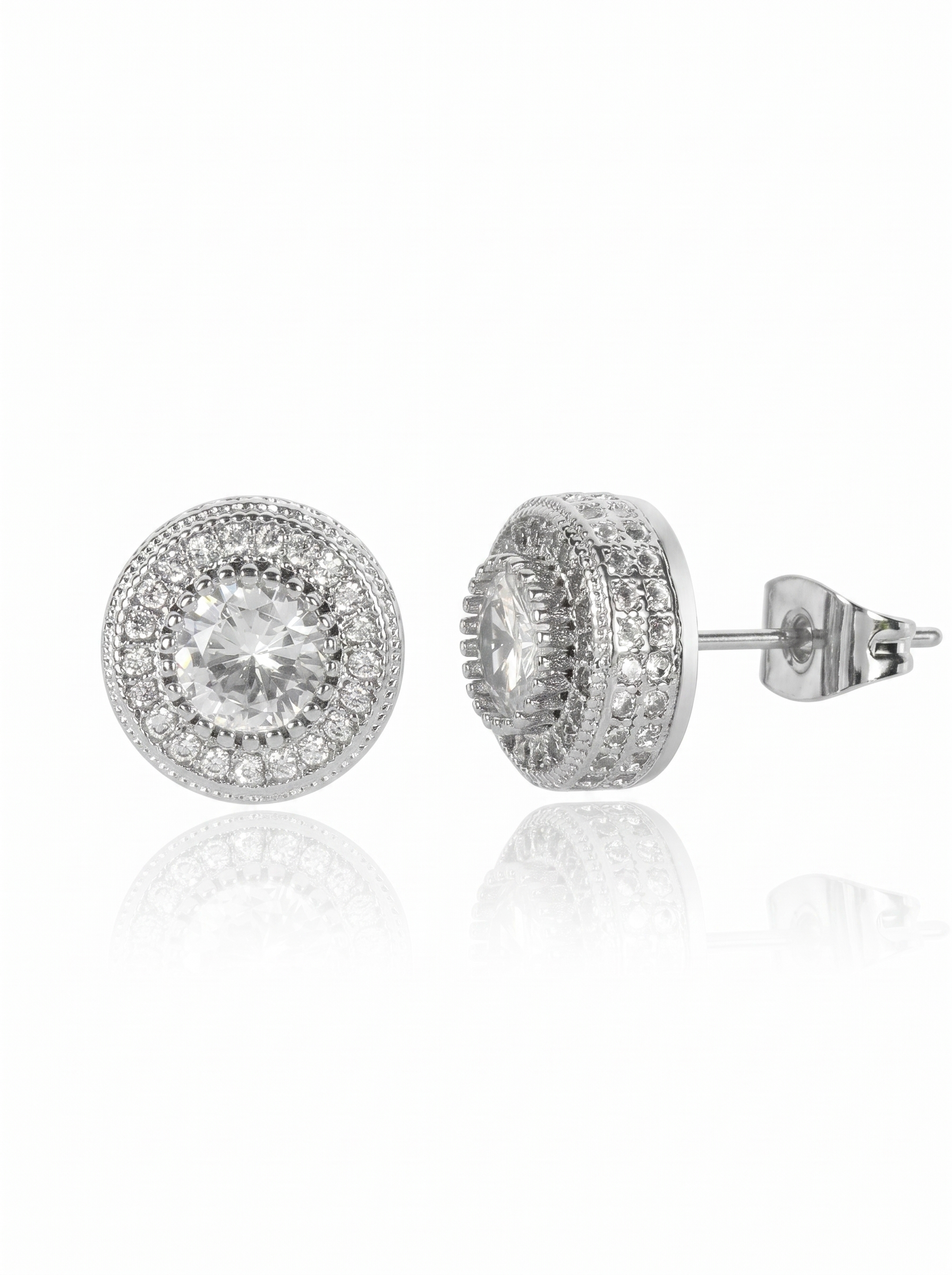 Wholesale of zircon hip-hop stud accessories E3089