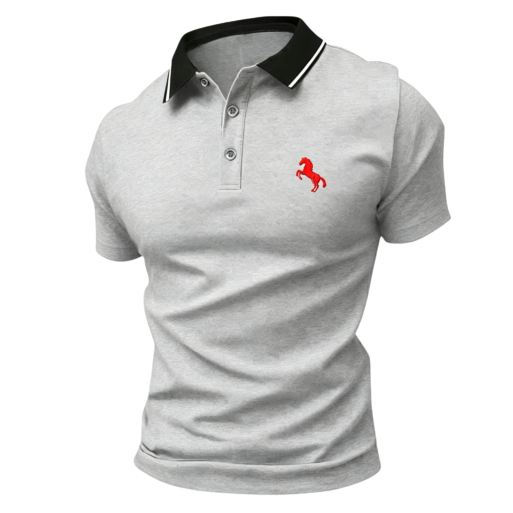 New summer men’s comfortable polo shirts, men’s polo set, classic turn-down collar button-up tops