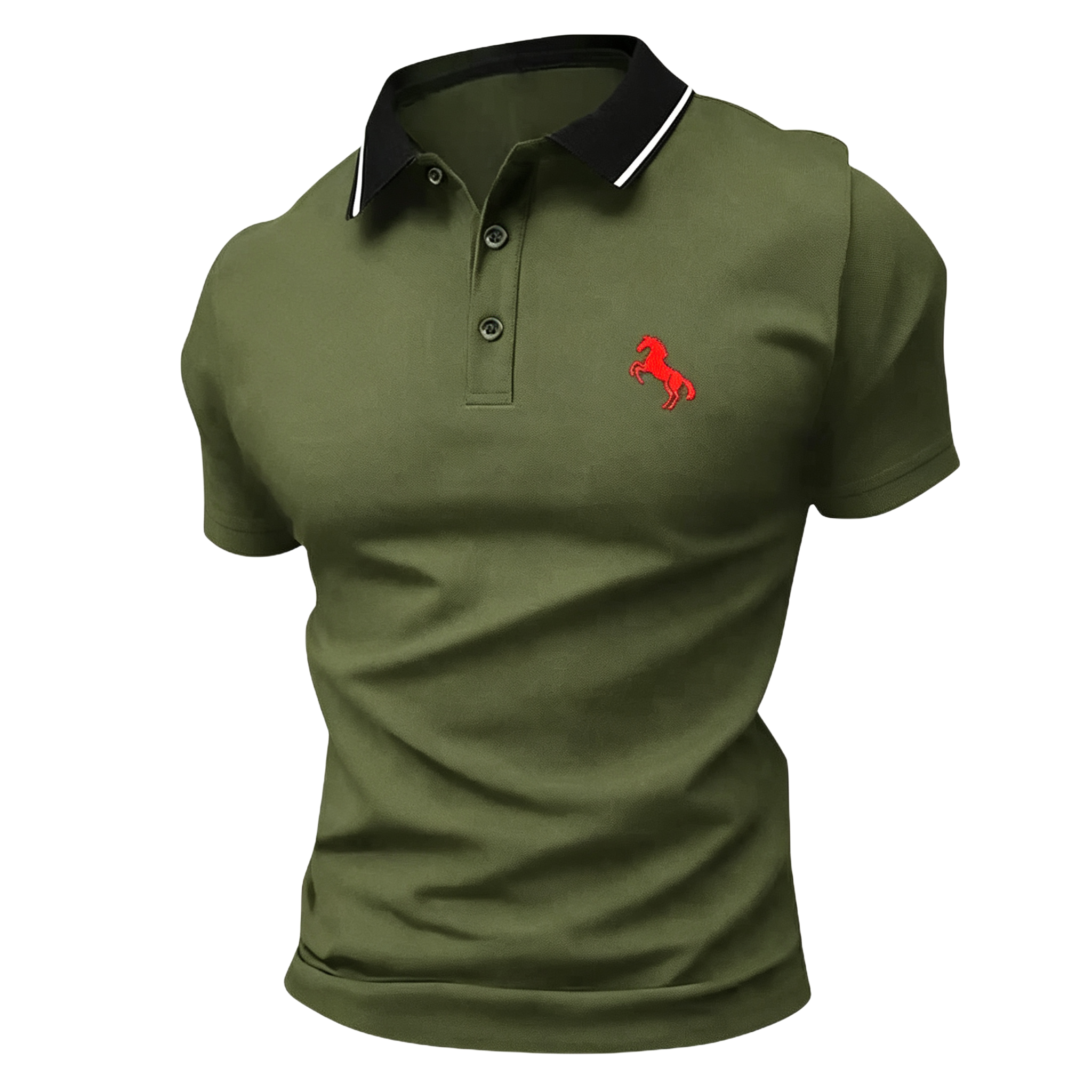 New summer men’s comfortable polo shirts, men’s polo set, classic turn-down collar button-up tops