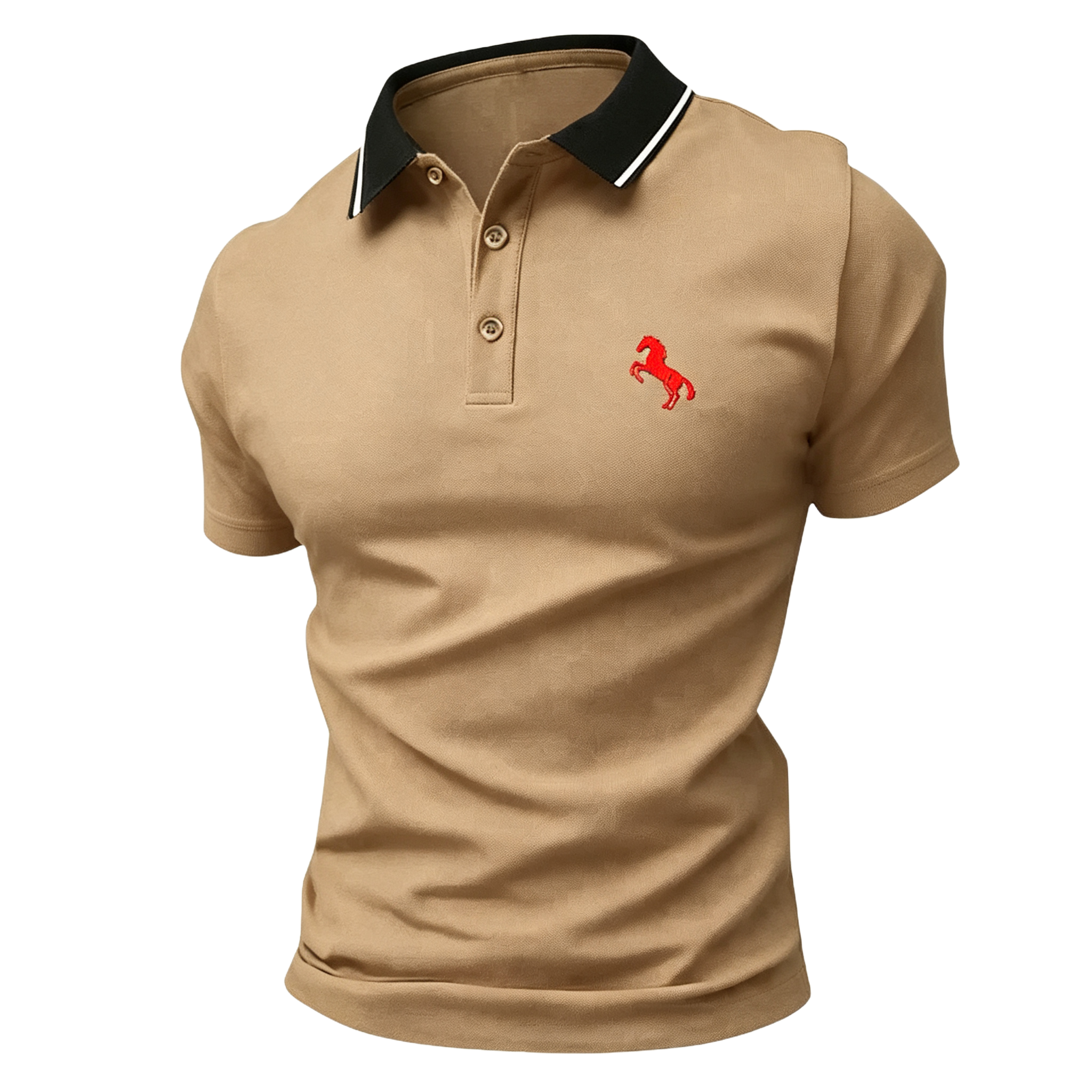 New summer men’s comfortable polo shirts, men’s polo set, classic turn-down collar button-up tops