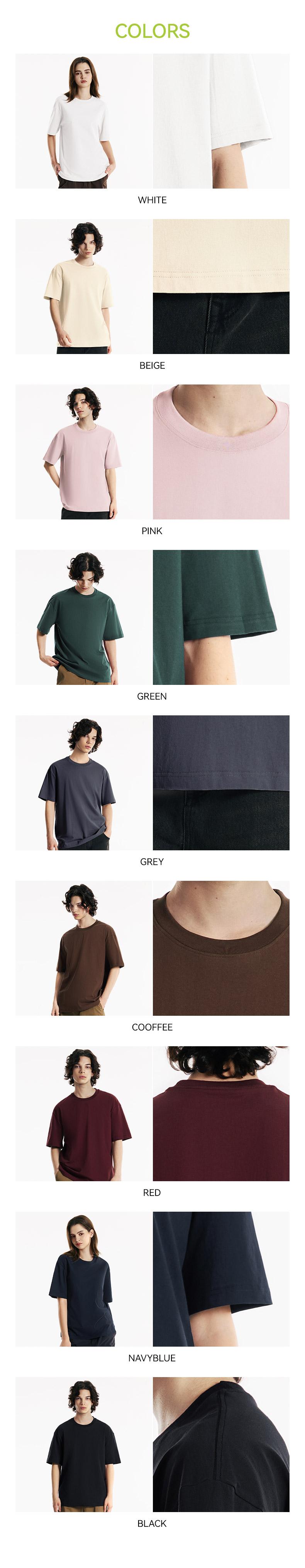 MIDMX Men's 230G 100% Cotton Heavyweight Round Neck Shortsleeve Tee - Unisex Loose Fit Soft Vintage Plant-Dyed Plain Basic Top, Fade-Proof Streetwear Gym Wear,summerwins,father'sdaygifts,back to school,back to school shopping