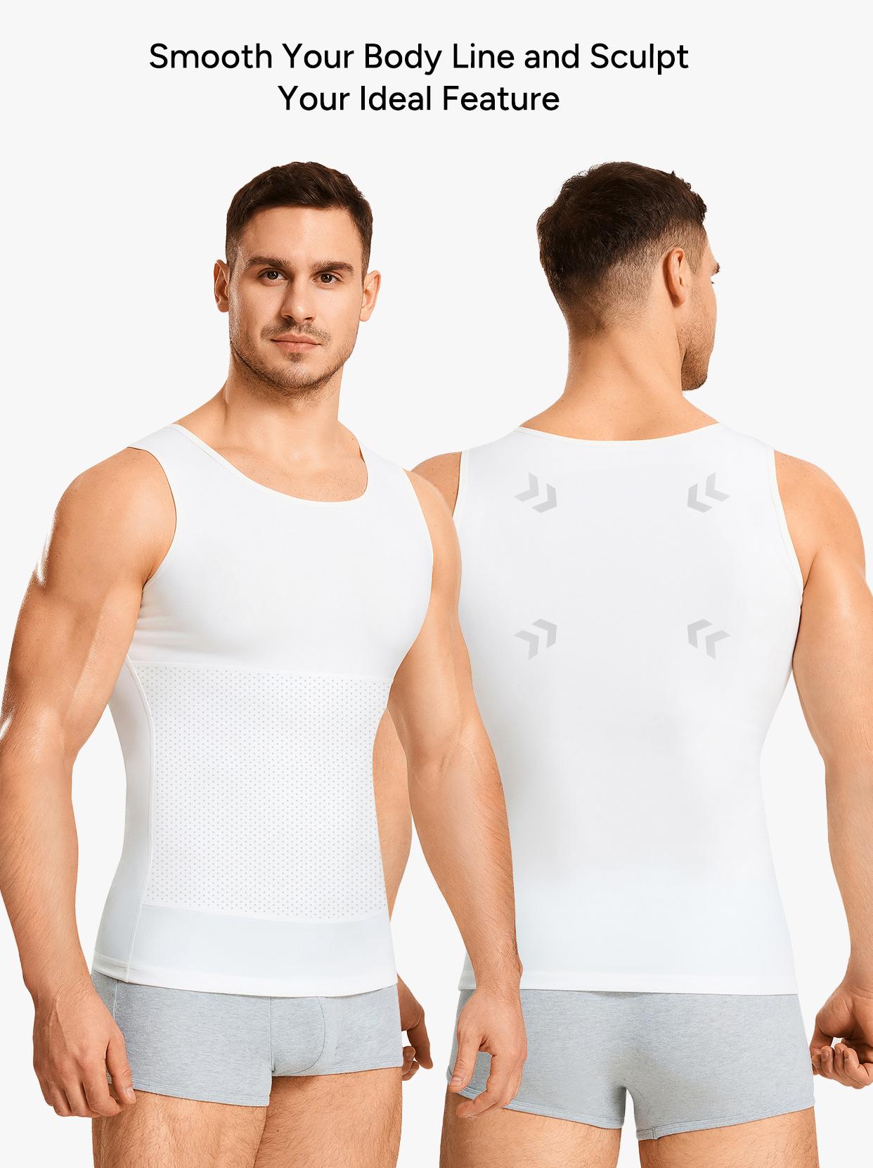 Nebility Men’s Silky Soft Compression Shapewear Tank, Slimming Body Shaper Vest with Waist & Chest Support, Stretchy, Odor-Resistant, Breathable Muscle Tank for Daily Comfort, Menswear, Tanktop SpringStatements Nebility Men’s Silky Soft Compression Shapewear Tank, Slimming Body Shaper Vest with Waist & Chest Support, Stretchy, Odor-Resistant, Breathable Muscle Tank for Daily Comfort, Menswear, Tanktop SpringStatements