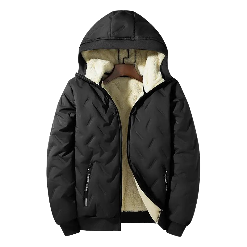 Winter Coats Clearance —Hooded Cotton Jacket, Long Sleeve Tops, Fleece-Lined Warm Clothes with Ultrasonic Cotton Toothbrush Design Stylish
