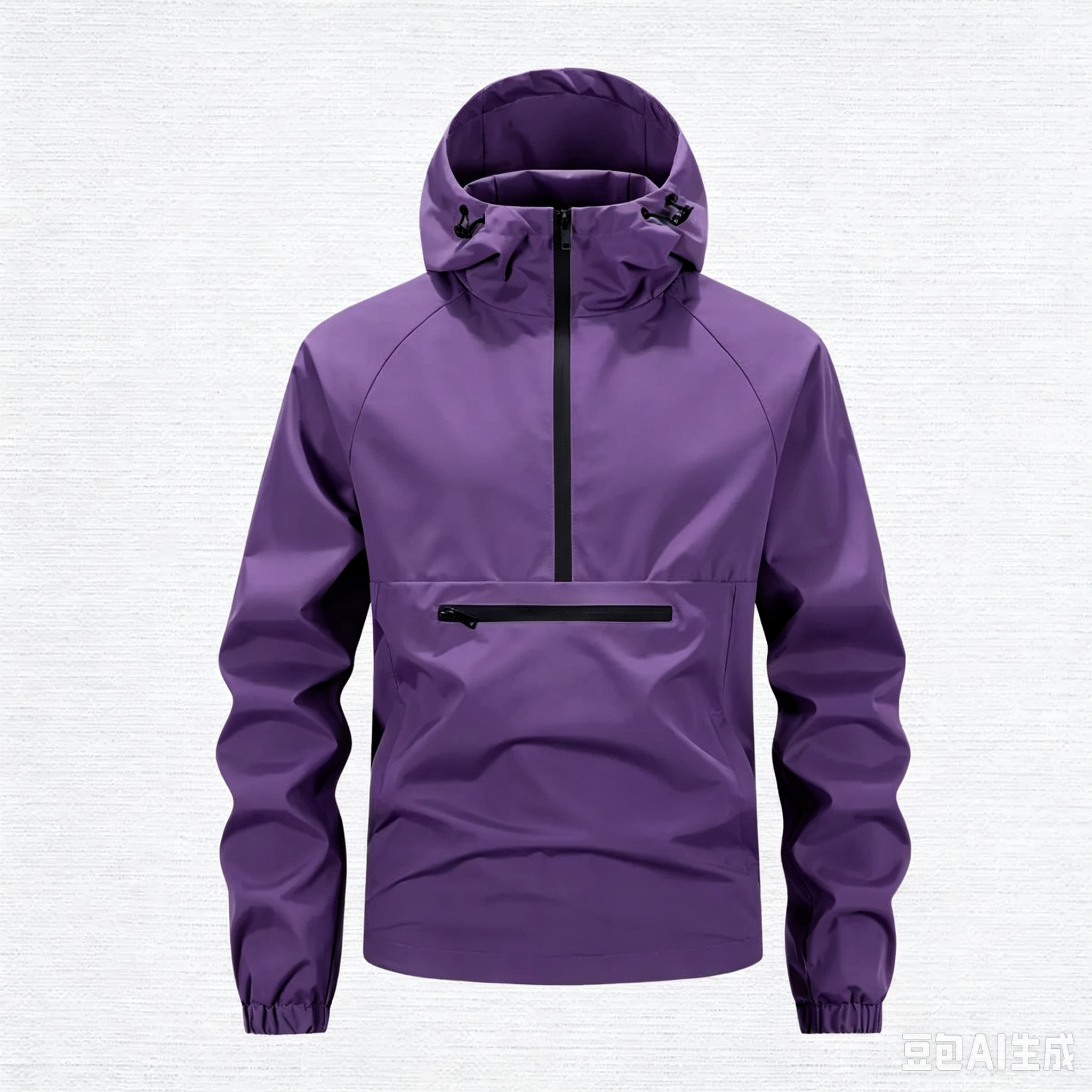 Men's Beige Hoodie - Zippered Pockets, Medium Size, Spring & Autumn Casual Menswear Tops, Long Sleeve Plain Mens Clothing Comfortable Stylish Jacket, Sweatshirts