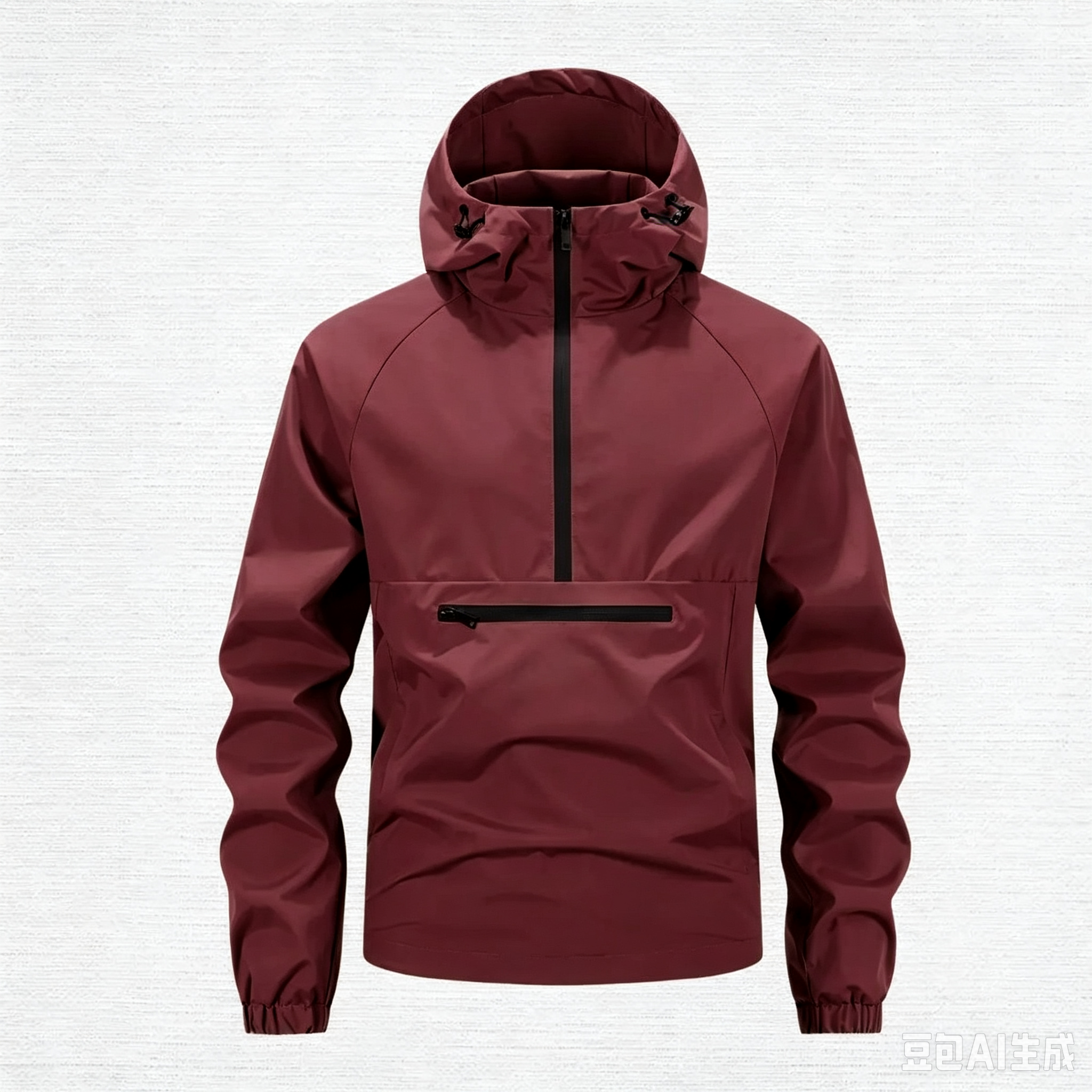 Men's Beige Hoodie - Zippered Pockets, Medium Size, Spring & Autumn Casual Menswear Tops, Long Sleeve Plain Mens Clothing Comfortable Stylish Jacket, Sweatshirts