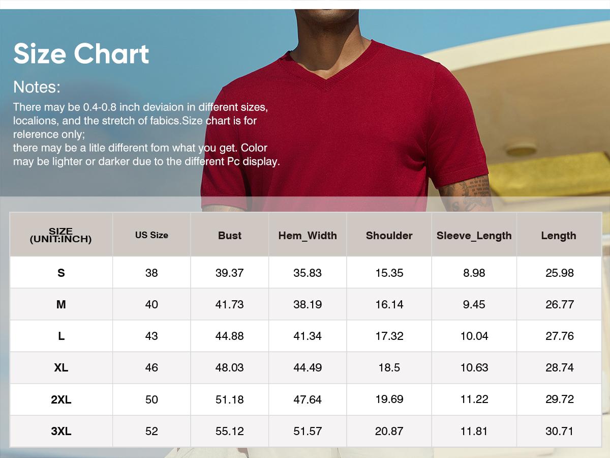 JMIERR Men's Wool Blend Short Sleeve V-Neck Sweater Soft Textured Knit Pullover for Business Casual Wear