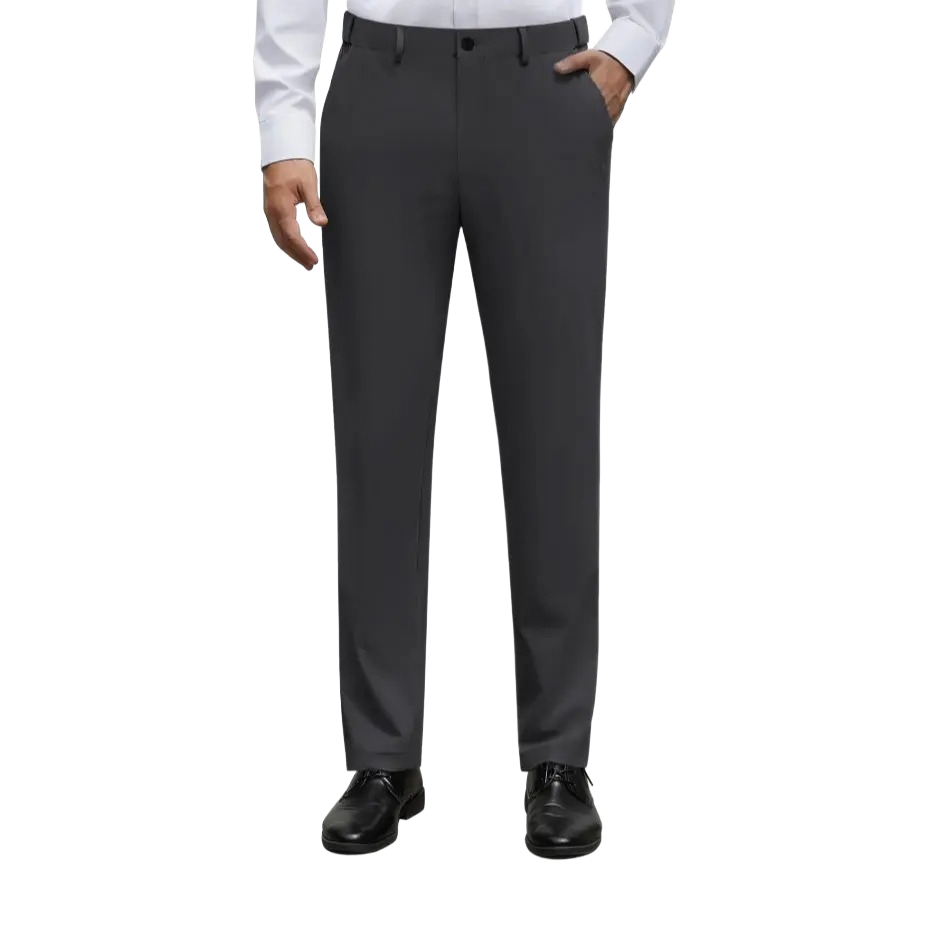 Men's Stretch Dress Pants No Iron Golf Pants Expandable Waist Flat Front Business Casual Formal Pants