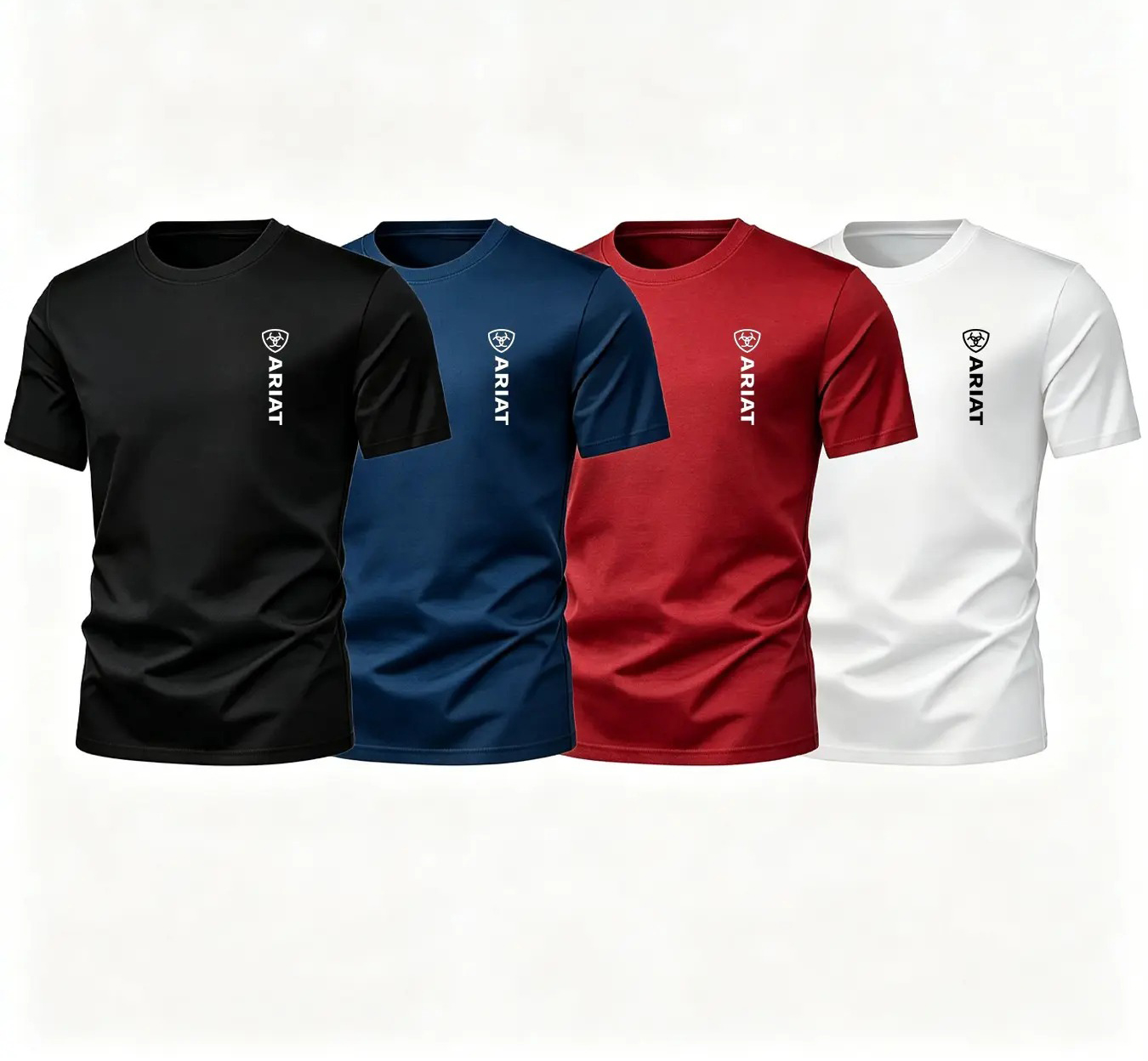 Men's Western Cowboy Graphic Letter Print T-Shirt, Casual Loose Fit Short Sleeve Summer Tee