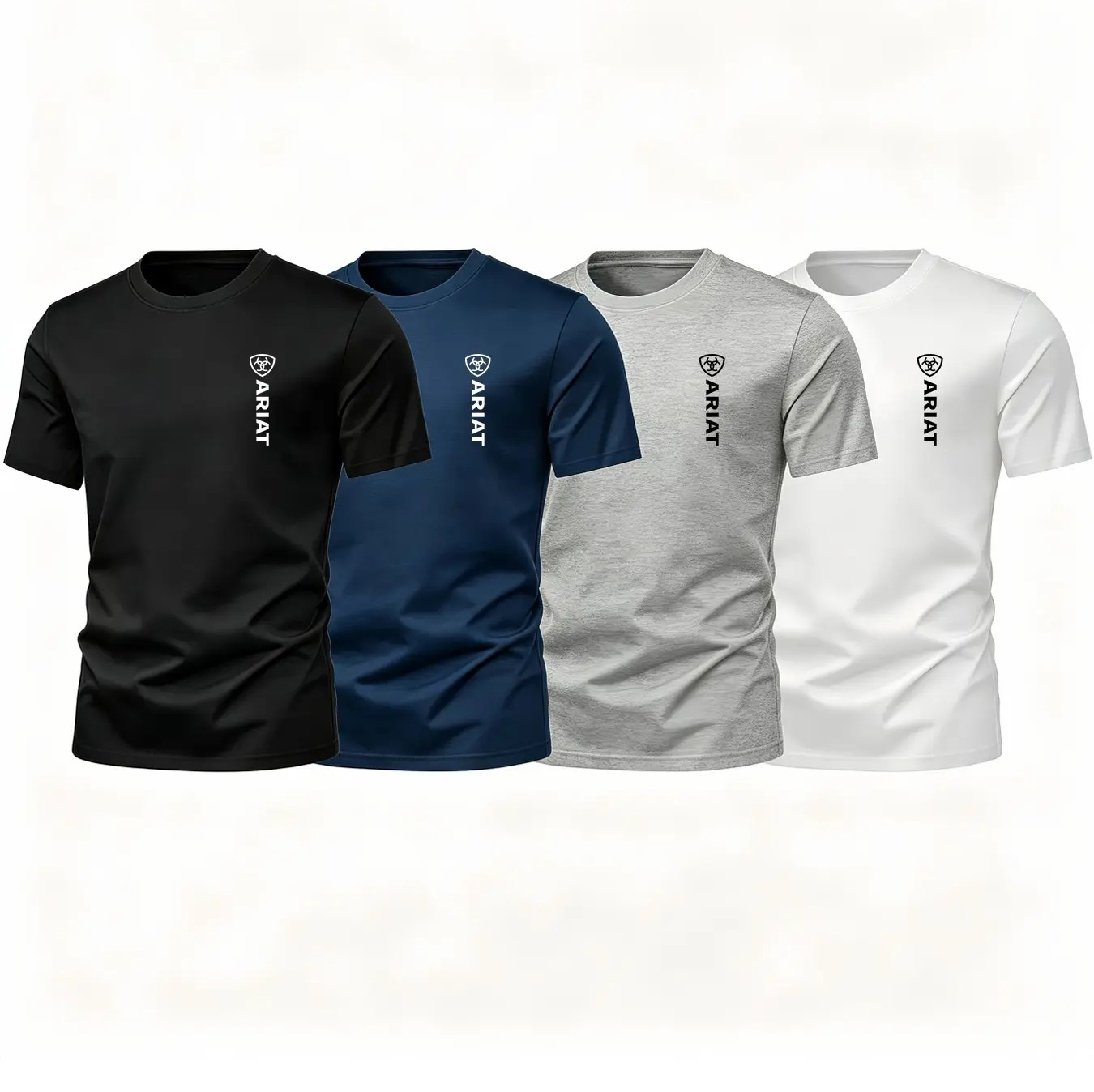 Men's Western Cowboy Graphic Letter Print T-Shirt, Casual Loose Fit Short Sleeve Summer Tee