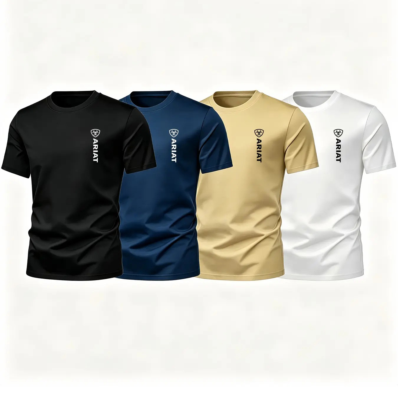 Men's Western Cowboy Graphic Letter Print T-Shirt, Casual Loose Fit Short Sleeve Summer Tee