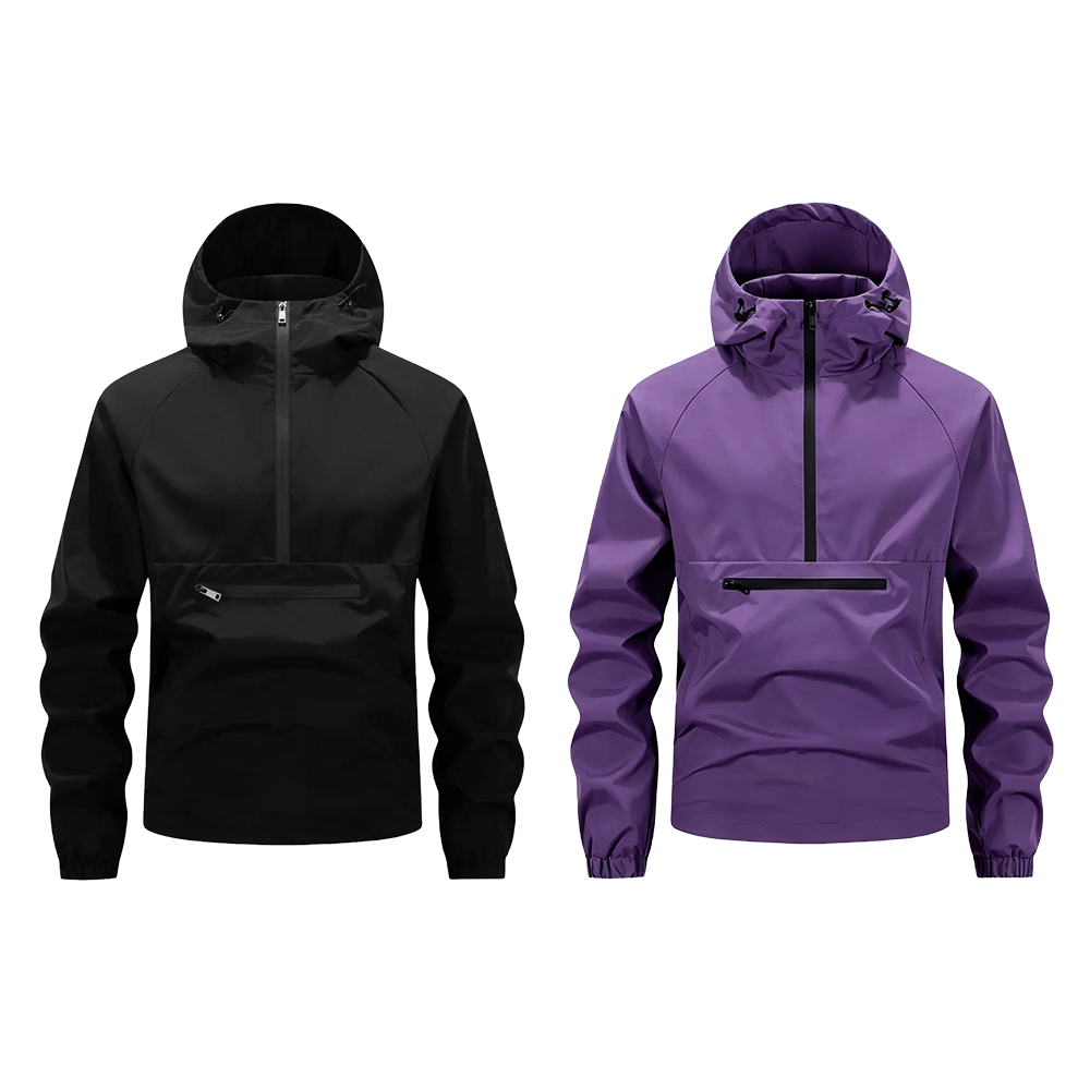 Men's Beige Hoodie - Zippered Pockets, Medium Size, Spring & Autumn Casual Menswear Tops, Long Sleeve Plain Mens Clothing Comfortable Stylish Jacket, Sweatshirts