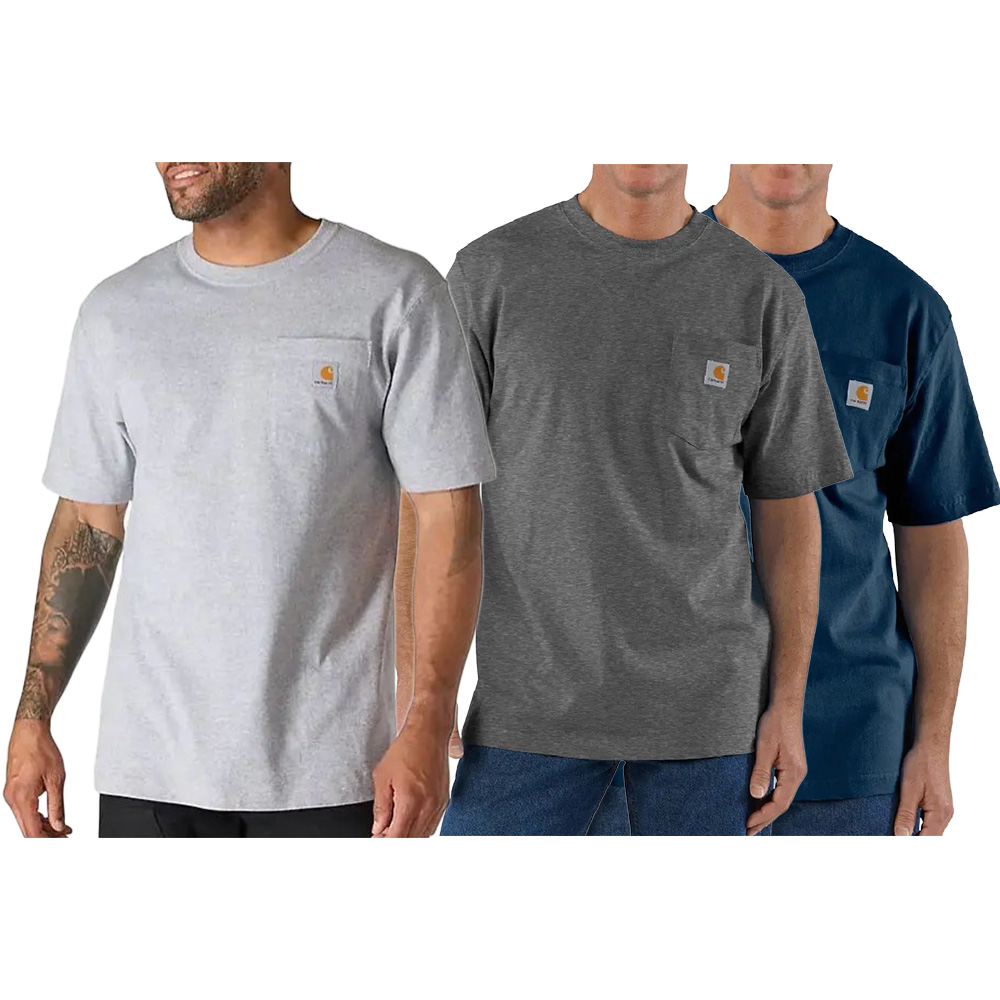 🔥Last Day Promotion!CHT Men's K87 Workwear Loose Fit Heavyweight Short-Sleeve Pocket T-Shirt (Also Available in Big & Tall)